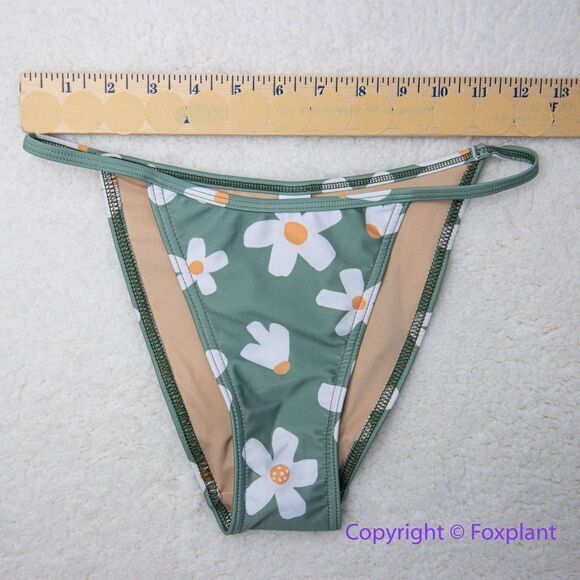 NEW Free People x Gnash Swim floral tri bikini bottoms, US size 6 - Picture 5 of 11